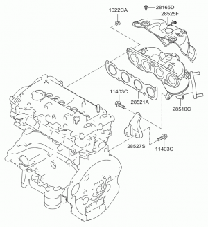 SPZ-P41709, Коллектор с пламегасителем SPRINT на Kia Optima IV (2016-2020) 2,0л (150л.с.)